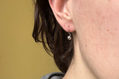 Silver Ball Earrings