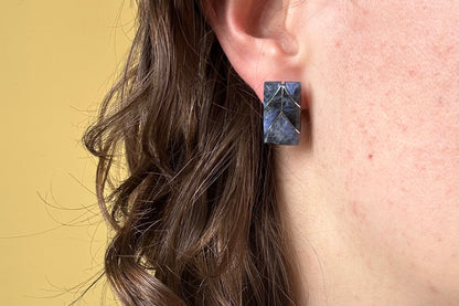 Sodalite and Silver Earrings