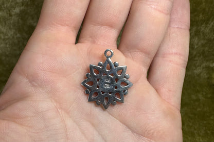 Lapis Flower Charm