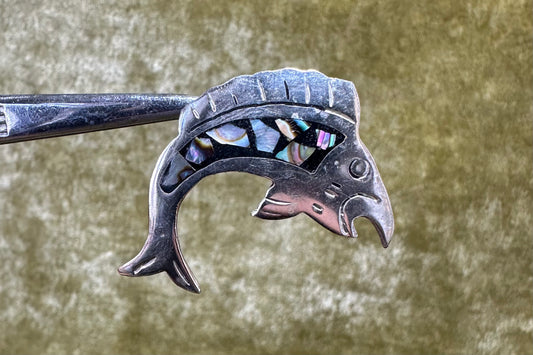 Abalone Inlay Fish Pin