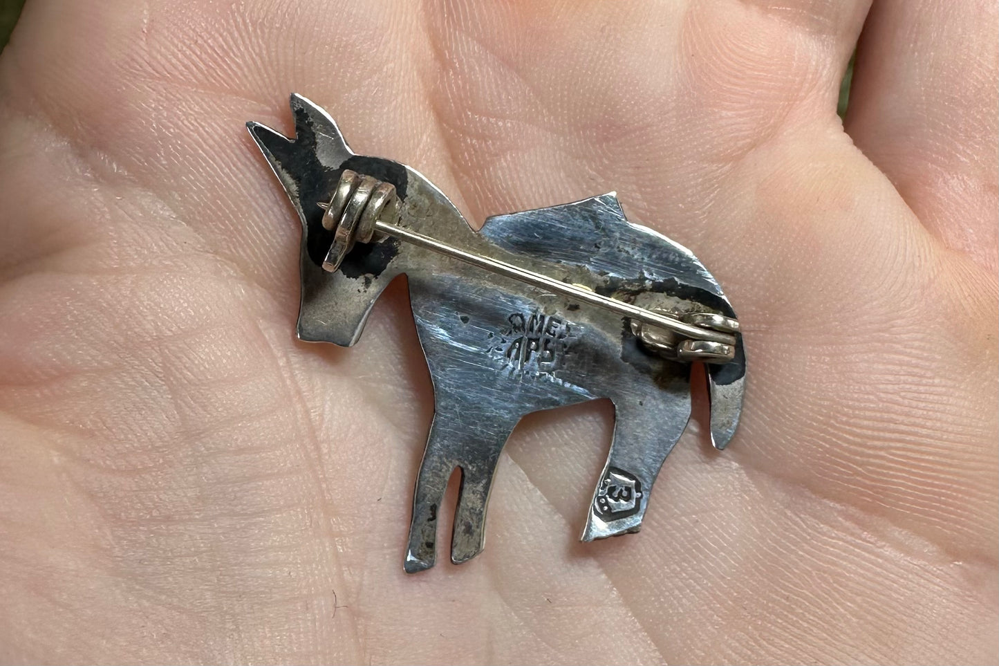 Abalone Inlay Donkey Pin