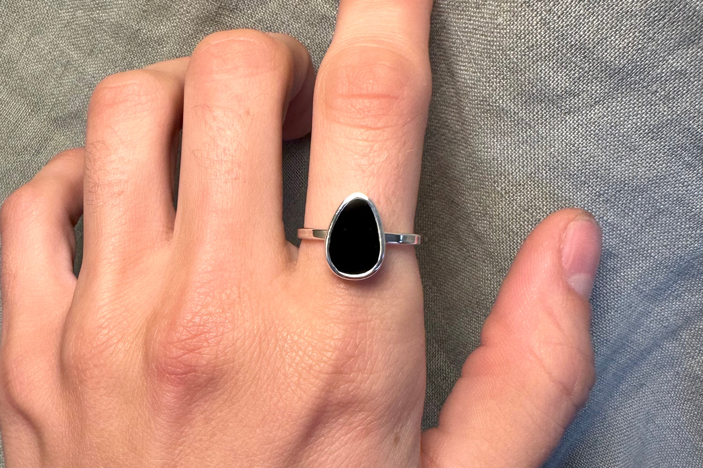 Black Onyx Void Ring