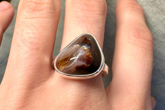 Fire Agate Tumble Ring