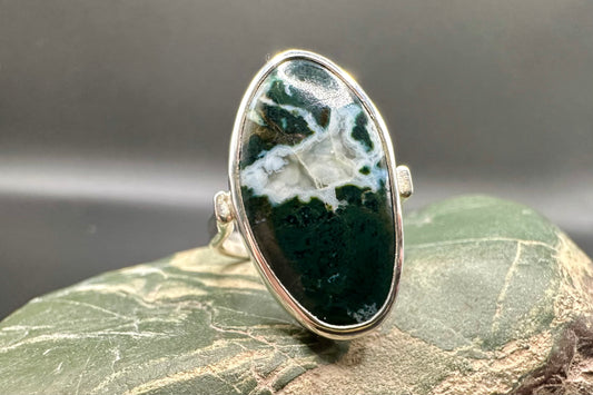Moss Agate Ring`
