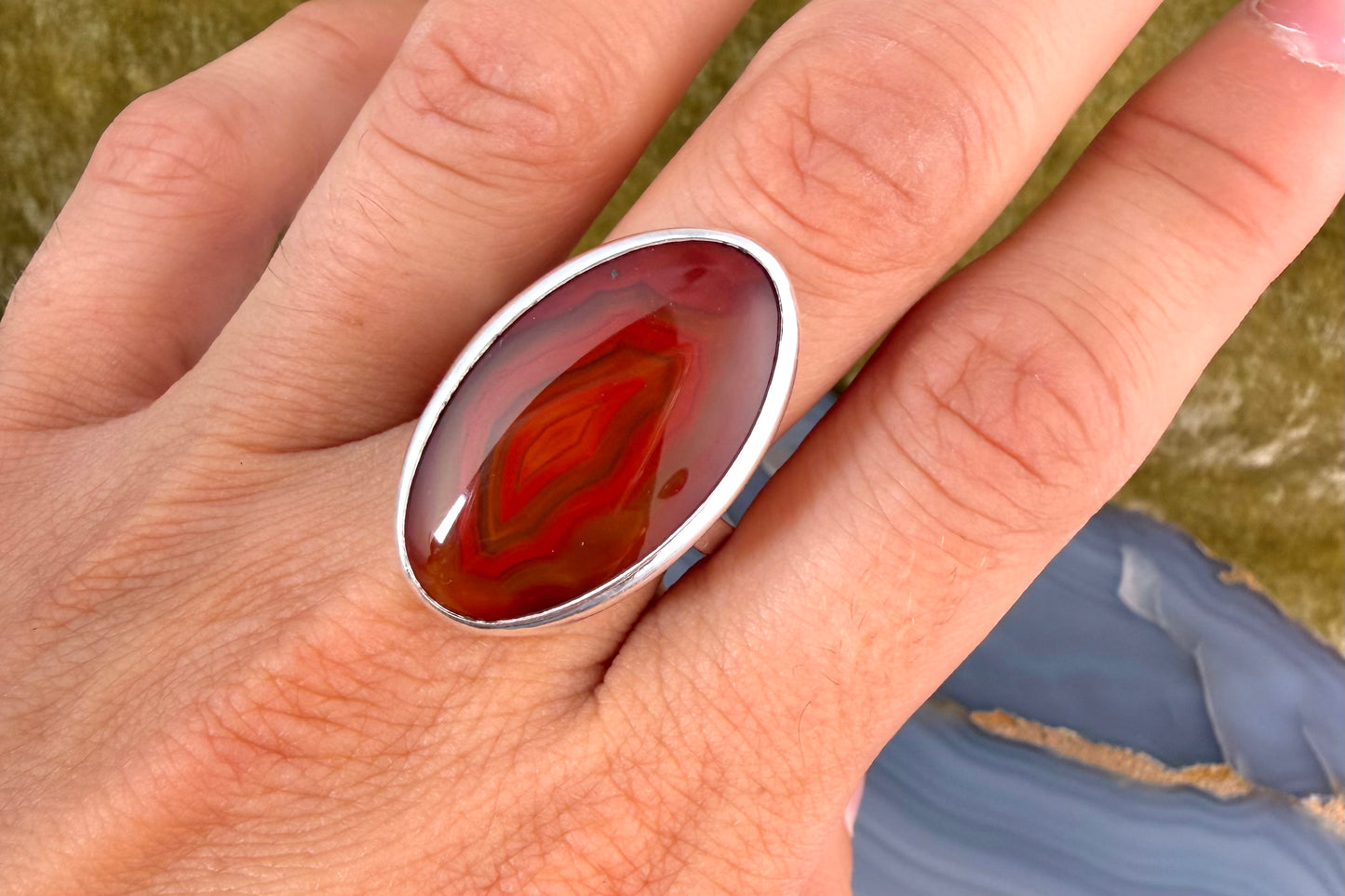 Malawi Agate Ring