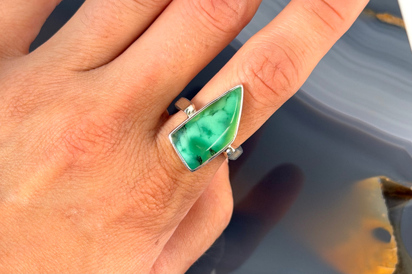 Chrysoprase Ring