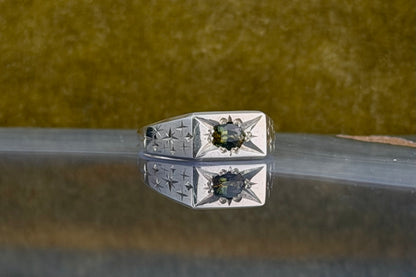 Sapphire Signet Ring
