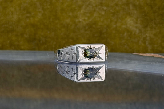 Sapphire Signet Ring