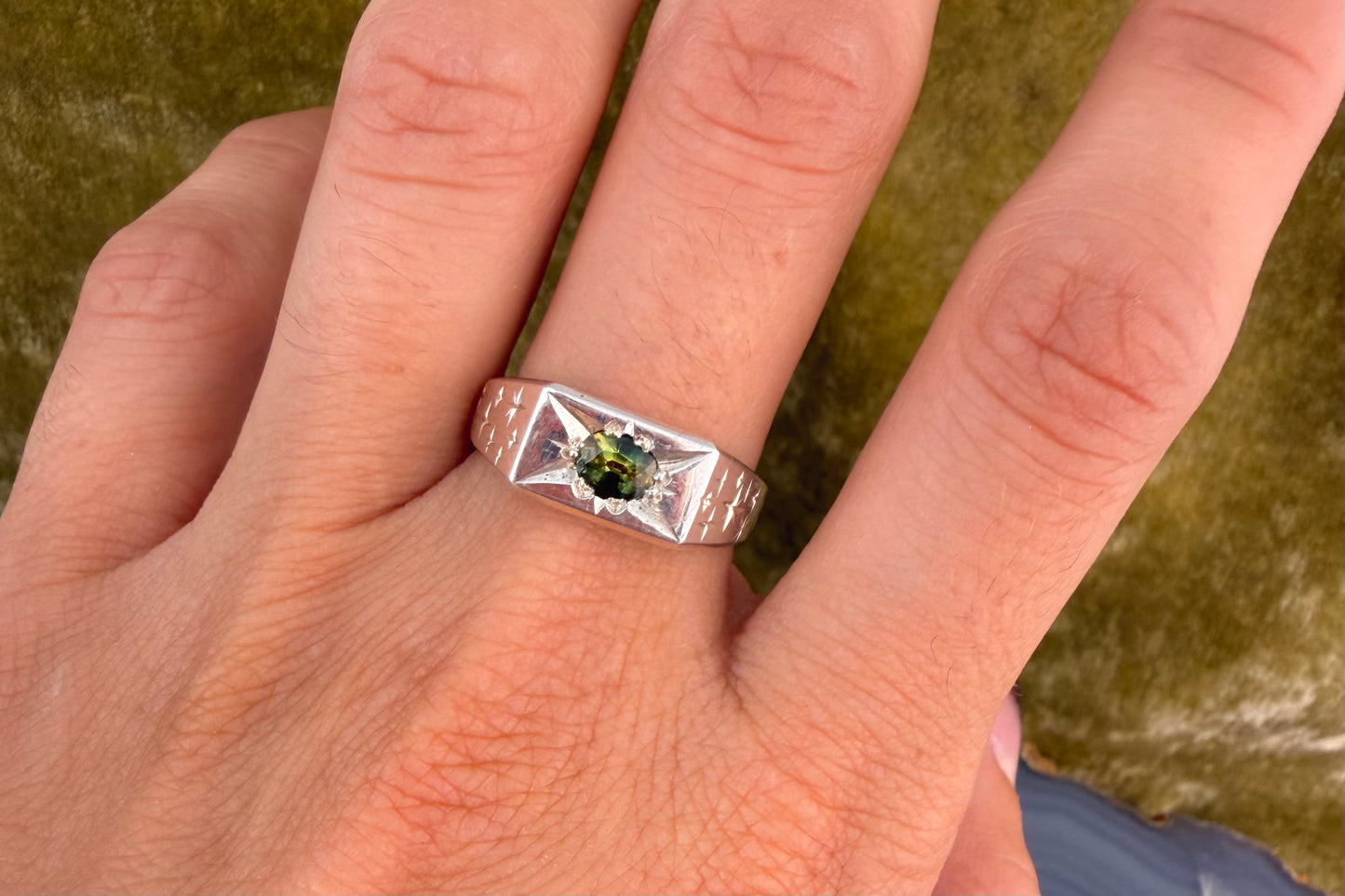 Sapphire Signet Ring