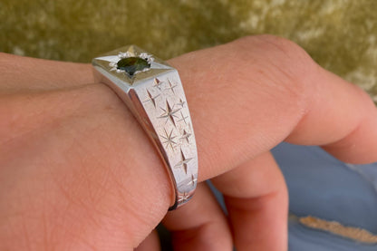 Sapphire Signet Ring