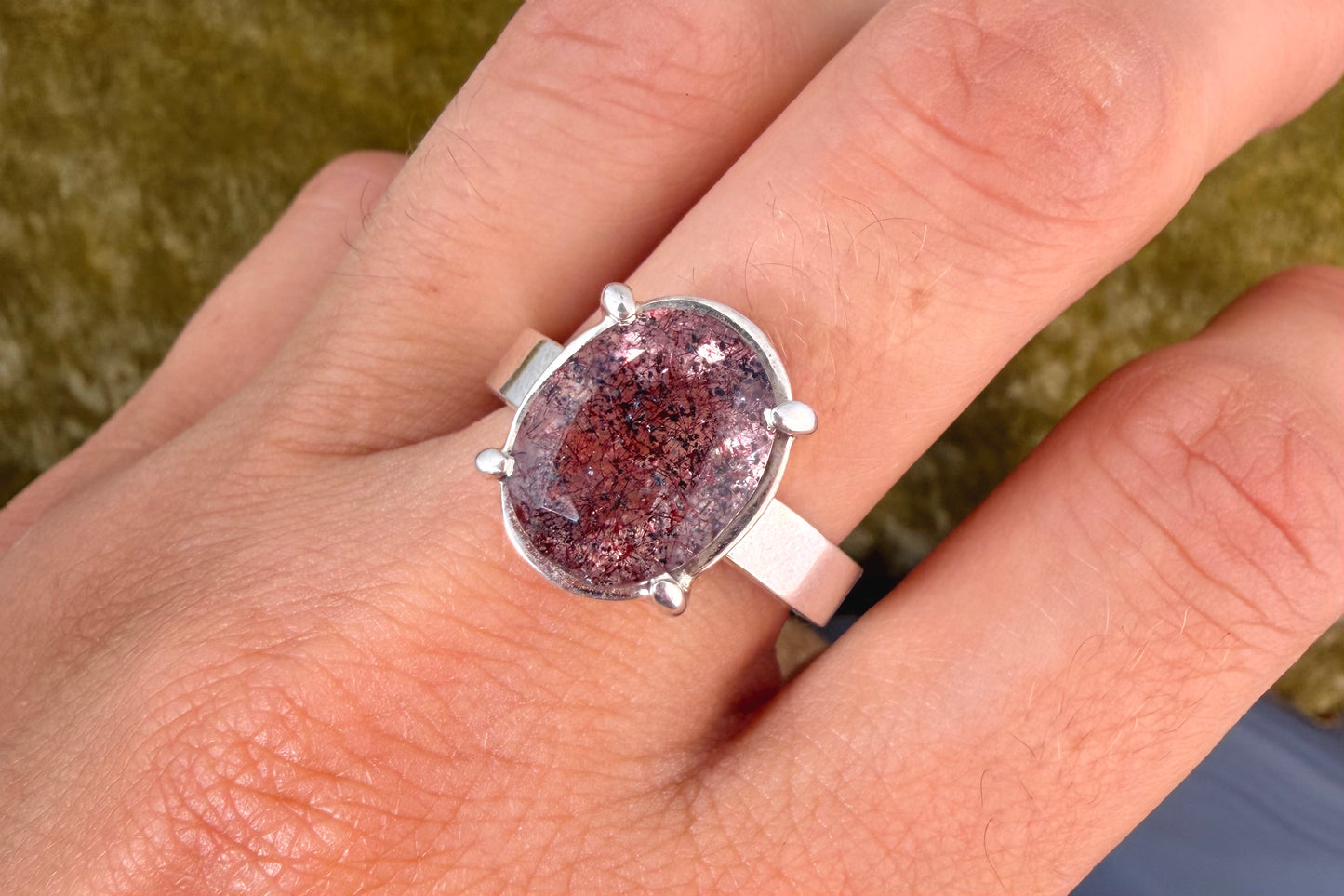 Super Seven Quartz Ring