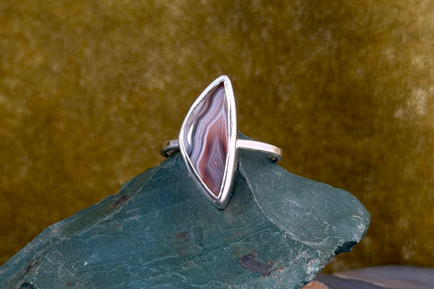 Botswana and Onyx Doublet Ring