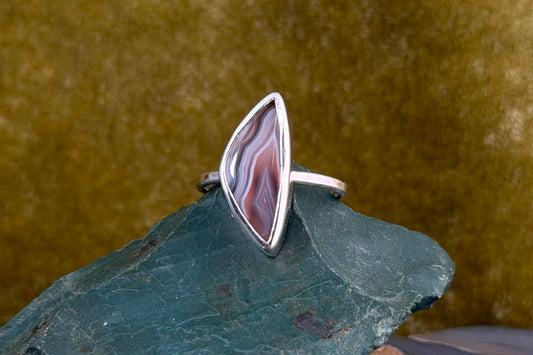 Botswana and Onyx Doublet Ring