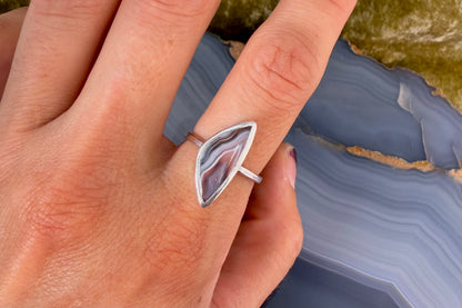 Botswana and Onyx Doublet Ring