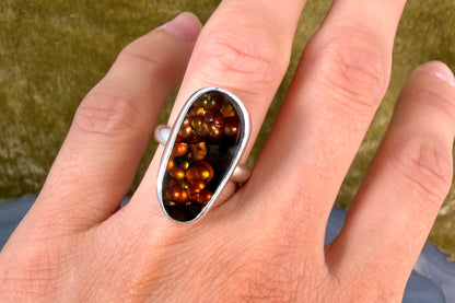 Fire Agate Ring