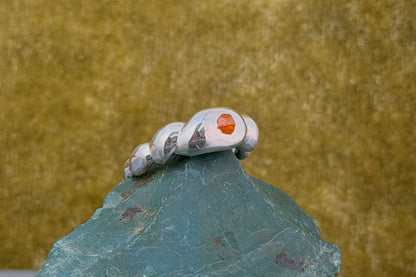 Raw Spessartine Blob Ring