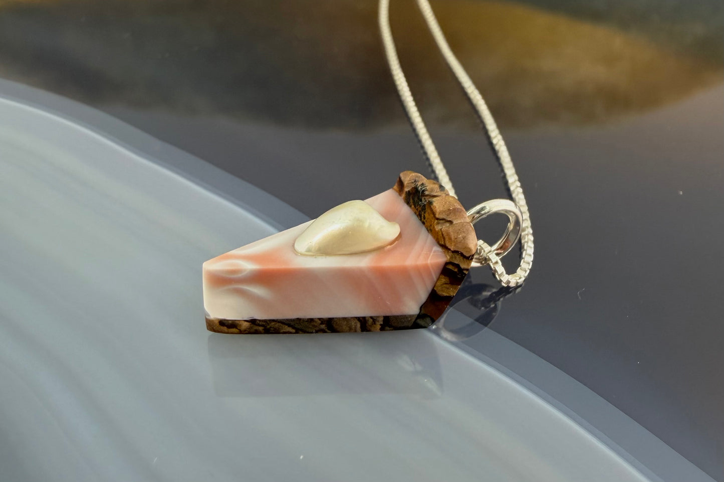 Pink Pie Necklace
