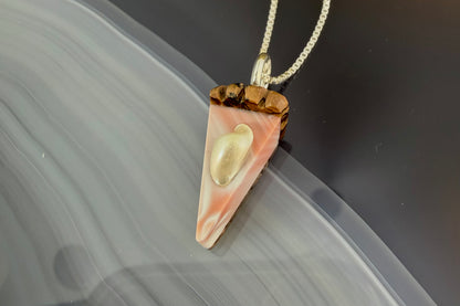 Pink Pie Necklace