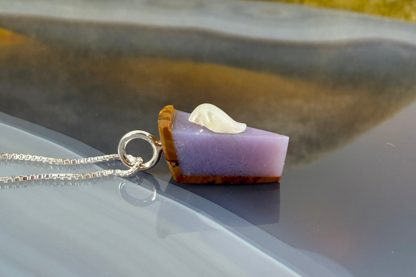 Purple Pie Necklace