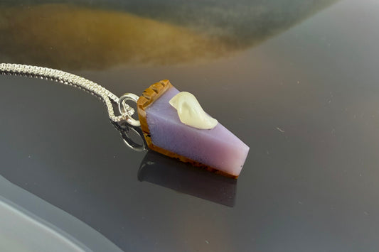 Purple Pie Necklace