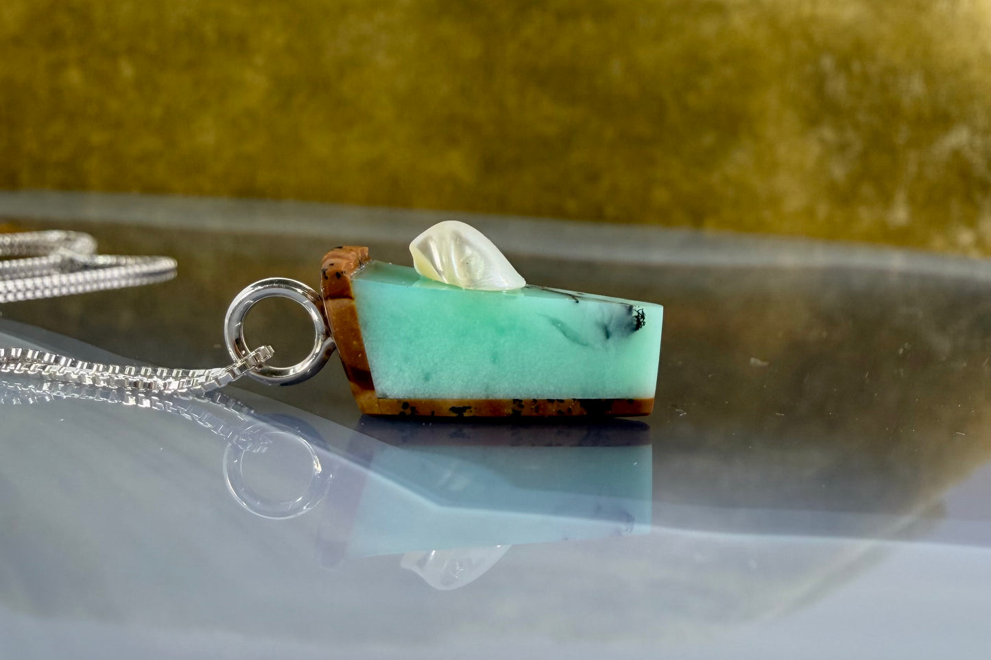 Key Lime Pie Necklace