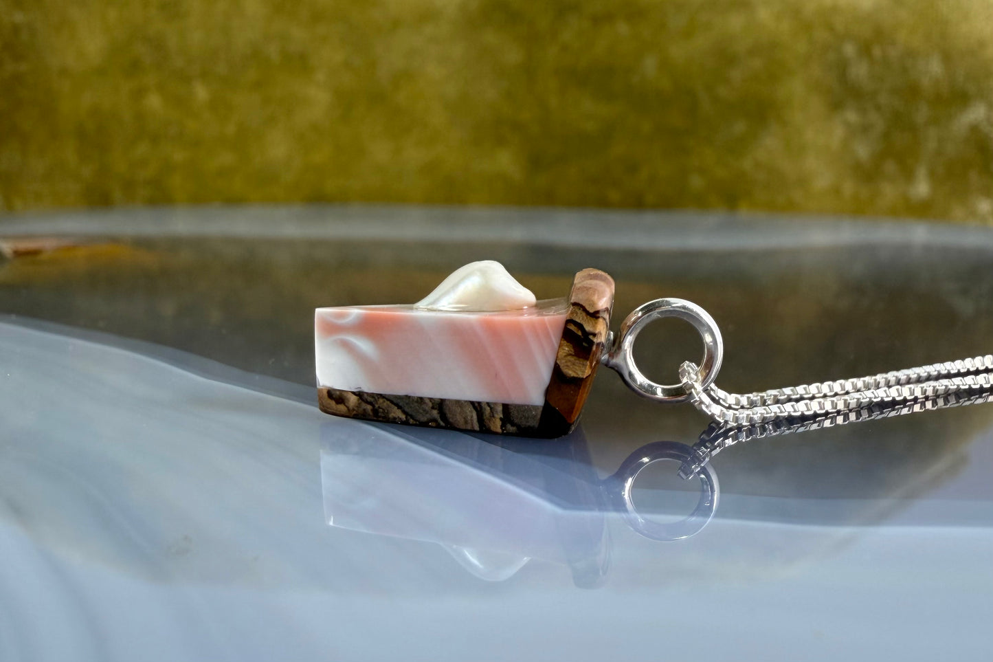 Pink Pie Necklace