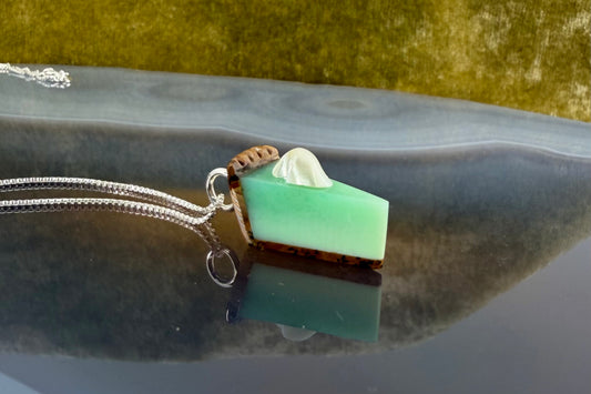 Key Lime Pie Necklace