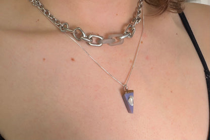 Purple Pie Necklace