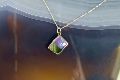 Holly Blue/Imperial Jasper Necklace