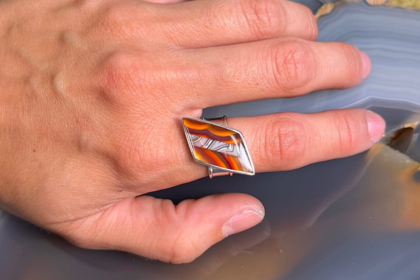 Rhombus Mosaic Ring