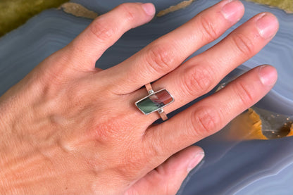 3-Stone Mosaic Ring