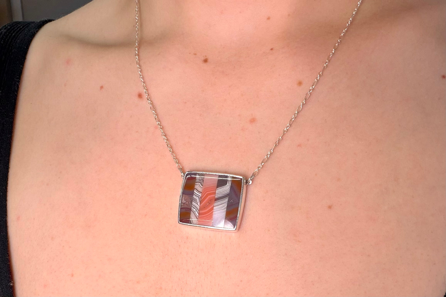 Agate Mosaic Necklace