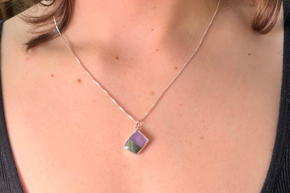 Holly Blue/Imperial Jasper Necklace