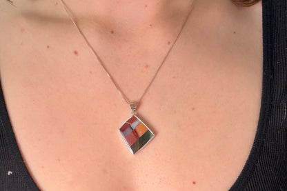 Continued Line Mosaic Necklace