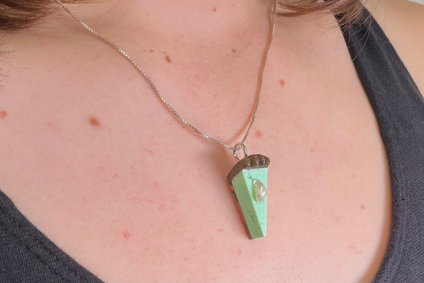 Key Lime Pie Necklace