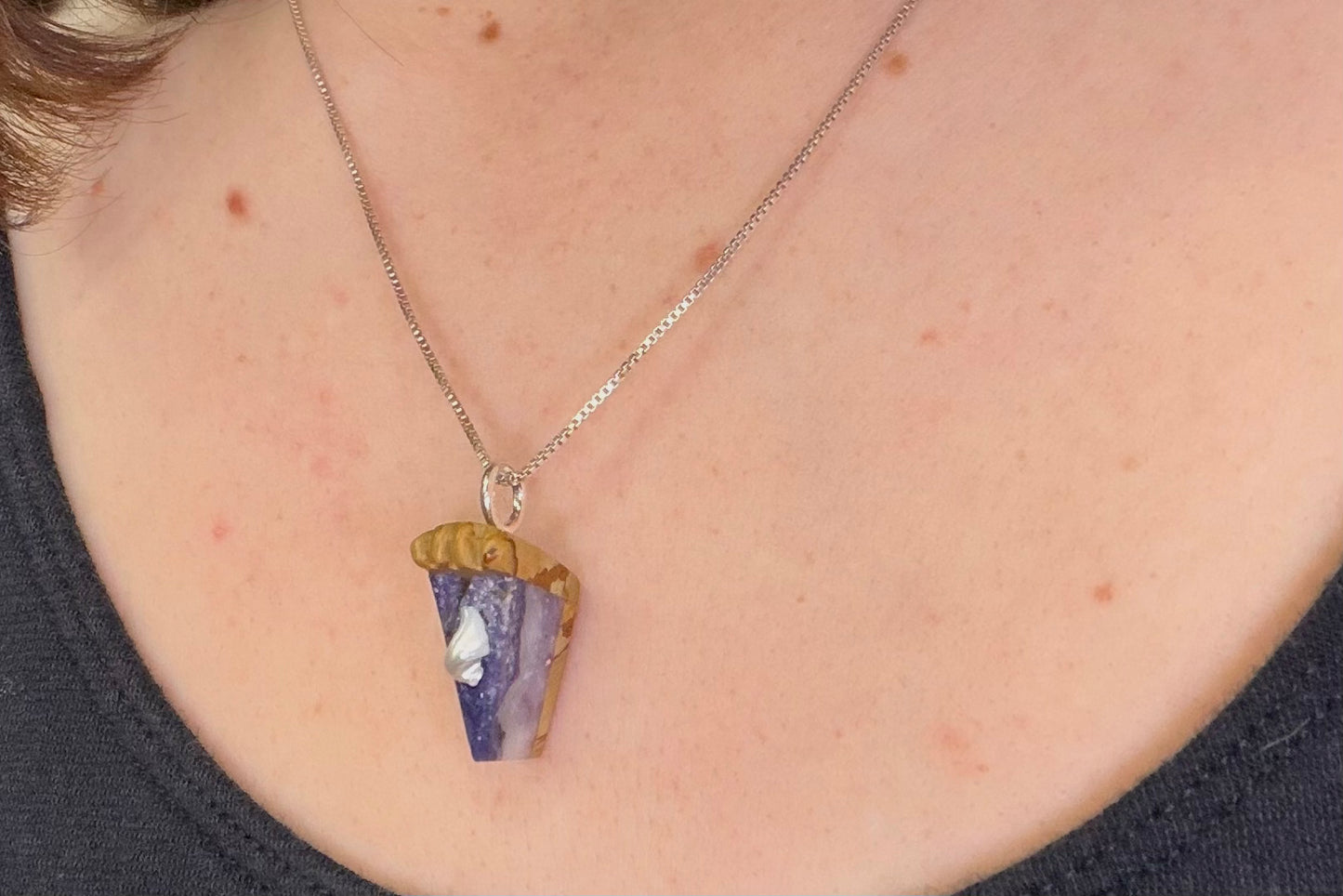 Blueberry Cheesecake Necklace