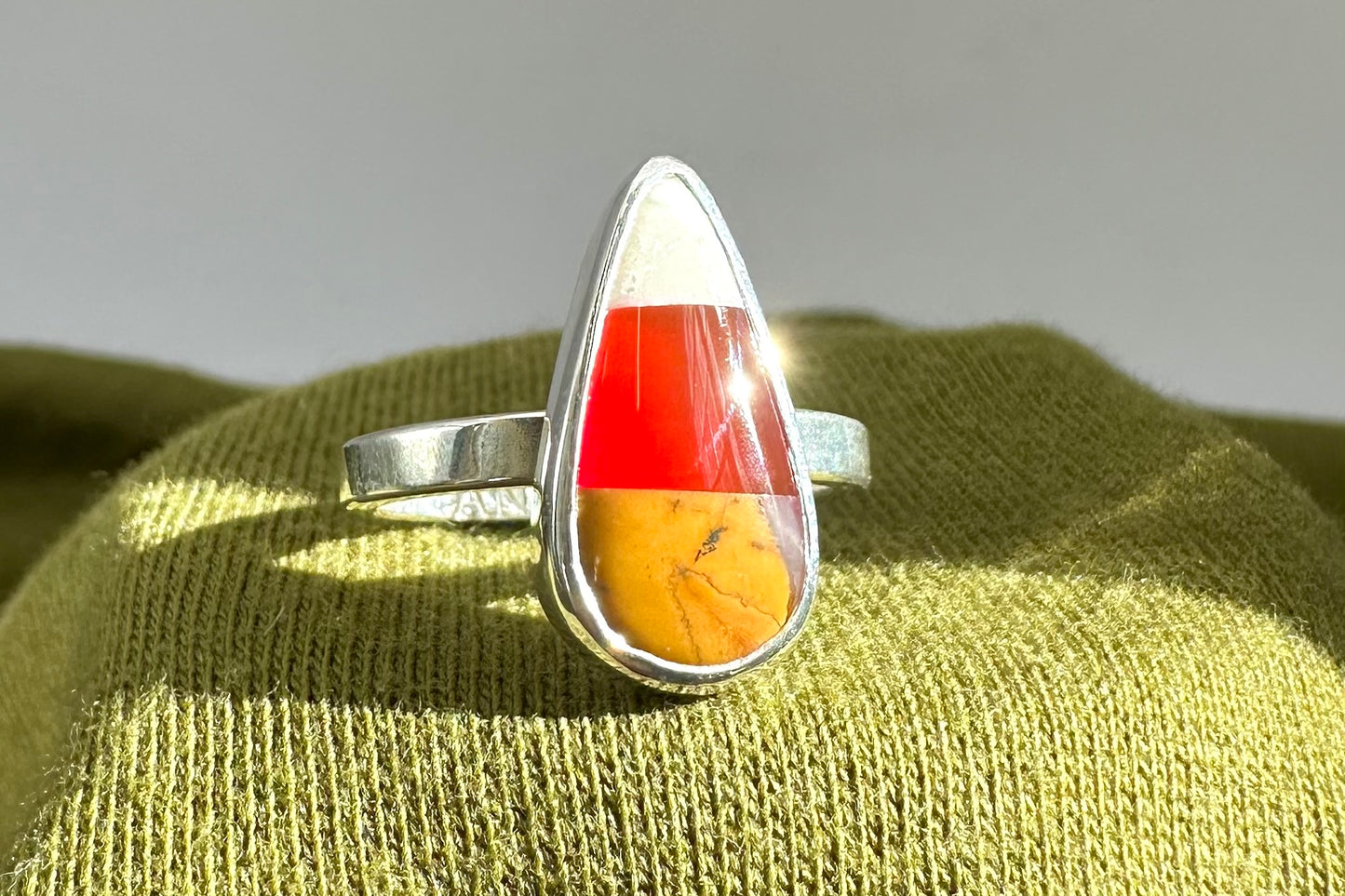 Candy Corn Rock Ring