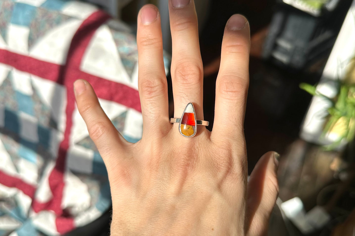 Candy Corn Rock Ring