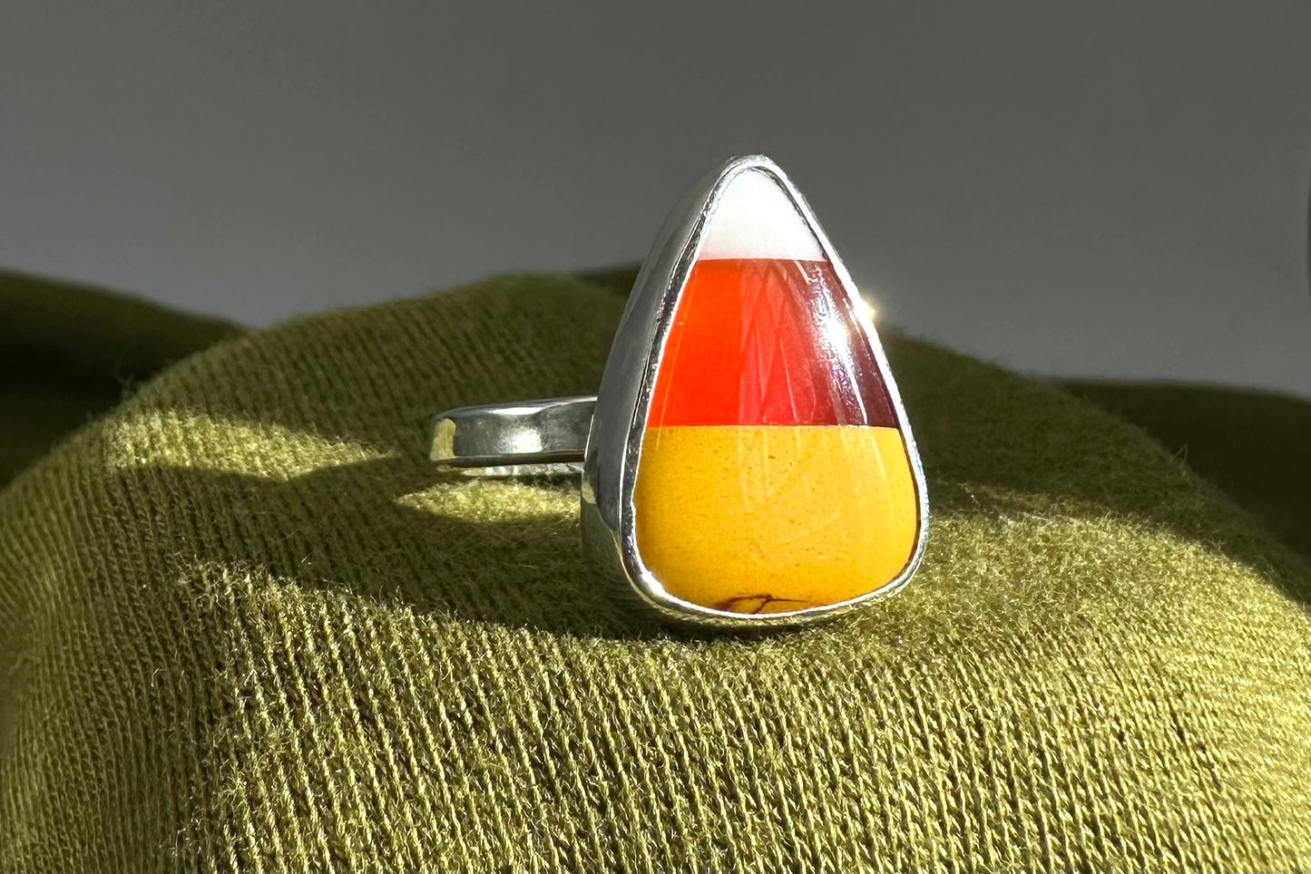 Candy Corn Rock Ring