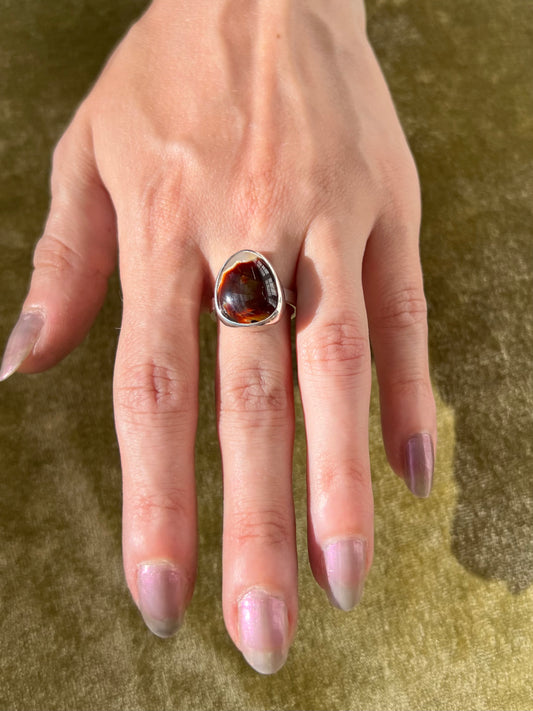 Fire Agate Ring