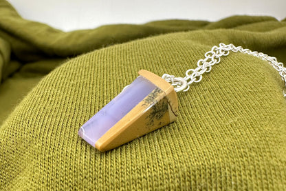 Hollyblue Purple Pie Necklace