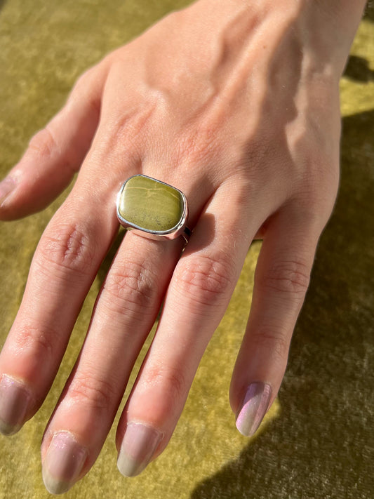 Michigan Beach Stone Ring