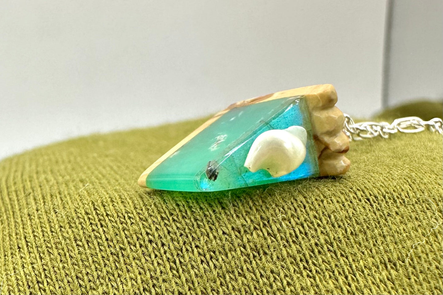 Chrysoprase Key-lime Pie Necklace