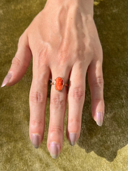 Coral Queen Ring