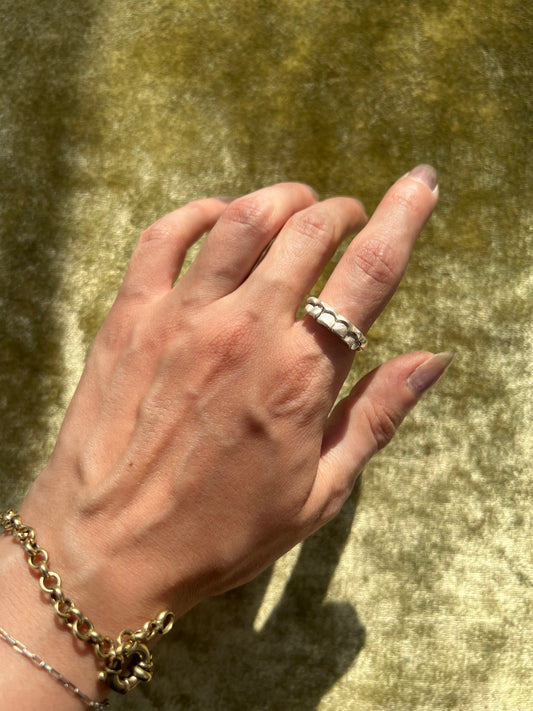 Sterling Silver Chomp Ring