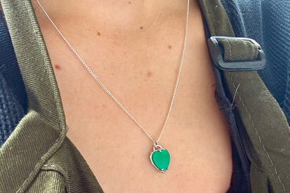 Chrysoprase Heart