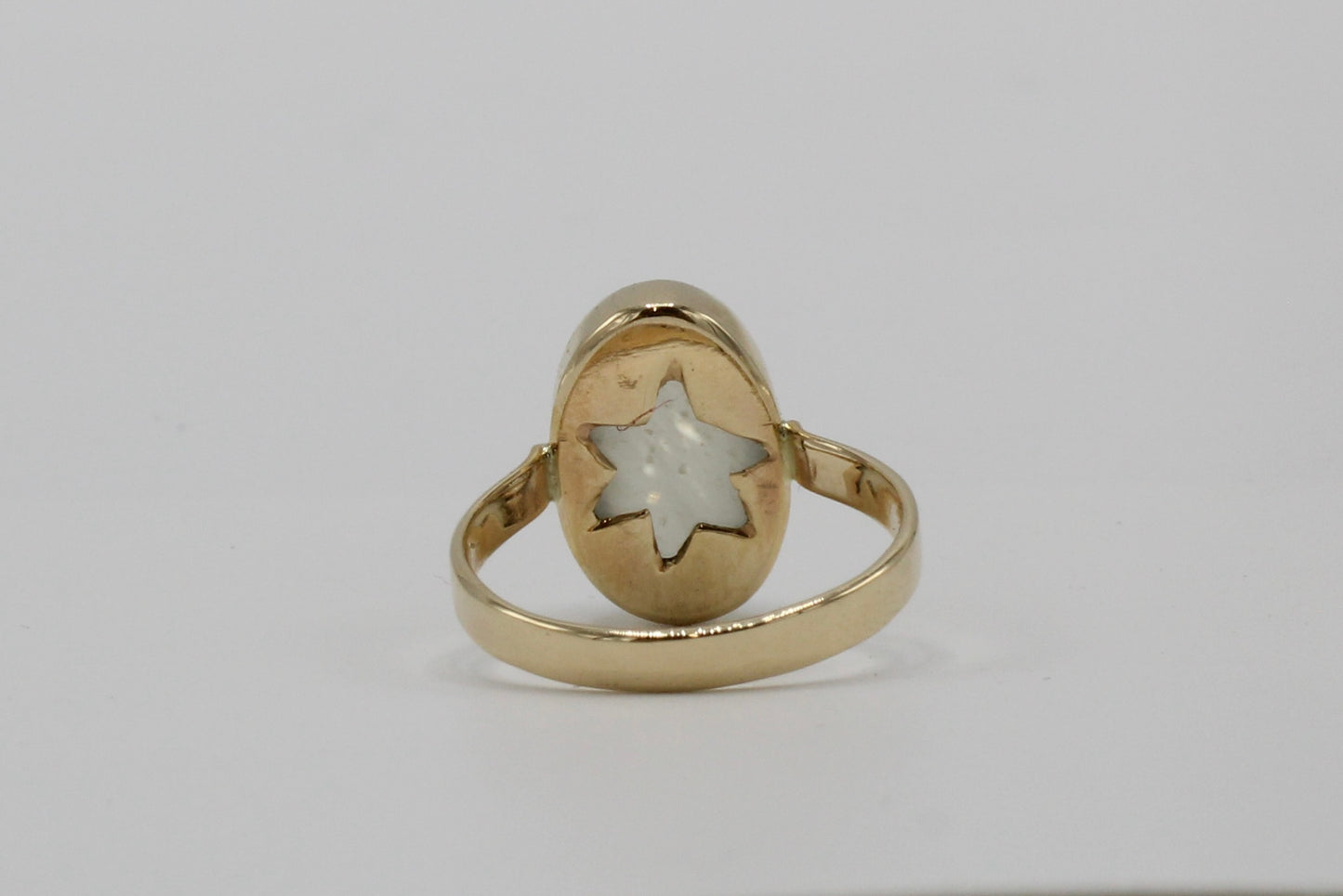 Gold Moon Star Ring